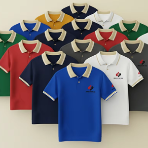 Camiseta Polo Informal para Hombre, Venta al por Mayor, Nuevo Diseño, Color Sólido, Transpirable, Mezcla de Algodón, Manga Corta, Logotipo Personalizado - Product Image 3