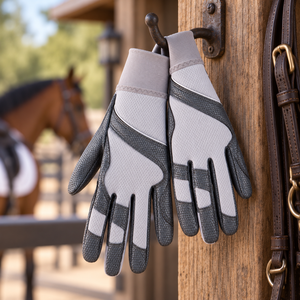Gants d'équitation d'hiver imperméables et résistants à la chaleur en cuir, vêtements de sport avec protection antidérapante et anti-UV, compatibles avec les écrans tactiles - Product Image 6