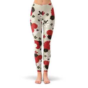 Leggings VYRRA taille mi-haute, couleur unie, longueur intégrale, extensibles, respirants, pour femme, avec empiècements en maille, violet et noir - Product Image 5