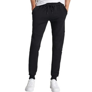 Joggers atléticos de lana de 100% algodón de alta calidad para hombre, pantalones regulares y ajustados con cintura con cordón y pantalones - Product Image 5