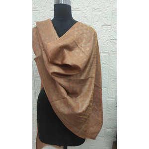 Premium Fine Wool Zari Pyramid Stoles Luxury Fine Wool Silk Lurex Blend <b>Shawls</b> 70x200 Cms Elegant Designer <b>Wraps</b> for Women - Product Image 3