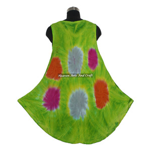 100% Pure Rayon Tie Dye Long Dress For Women <b>Evening</b> Wear Comfortable Dress Attractive Tie Dye Long Open Maxi Dress For Ladies - Product Image 2