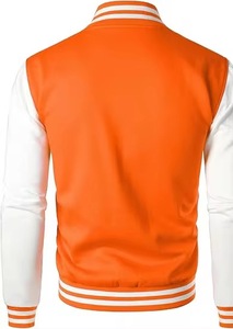 OEM Manufacture Custom logo Blank Plain Varsity <b>Jacket</b> <b>Leather</b> Sleeve Chain Chenille Embroidery Vintage Letterman Varsity <b>Jacket</b> - Product Image 2