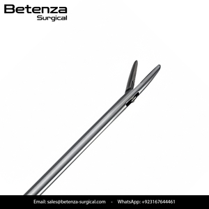 Pince porte-aiguille laparoscopique manuelle droite en acier inoxydable de qualité médicale, 3mm, 5mm, 10mm, type V, poignée dorée, vente en gros, livraison rapide - Product Image 3