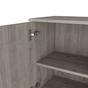 Armadietto Portamedicinali Porto con Finitura Grigio Chiaro e Due Ripiani Interni per Organizzazione Bagno - Product Image 6