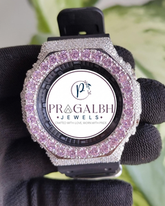 นาฬิกา Pragalbh Jewels รุ่นลิมิเต็ดอิดิชั่น ประดับเพชรโมอิสซาไนต์หรูหรา ตัวเรือนสแตนเลสสตีล ควอตซ์ สำหรับผู้ชาย ผู้หญิง และทุกเพศ เหมาะสำหรับงานปาร์ตี้ - Product Image 2