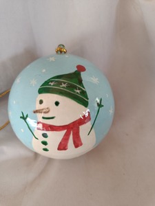 Personalized Pink Ceramic Christmas Festival 2026 Snowman Hanging Ornament-Adorable Custom Name Keepsake <b>Gift</b> <b>for</b> Kids <b>Daughter</b> - Product Image 4