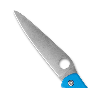 Cuchillos Plegables Azules de Alta Calidad con Hoja Afilada de Acero Inoxidable, Mango Curvo Cómodo, Orificio Circular para el Pulgar y Diseño Delgado Plateado - Product Image 5