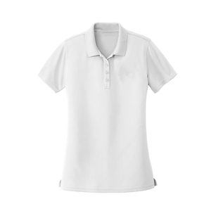 Zeta White Premium Polo Shirt Unisex Cotton Poly <b>Blend</b> Embroidered Logo True to Size Casual College Greek Apparel for Sorority - Product Image 5