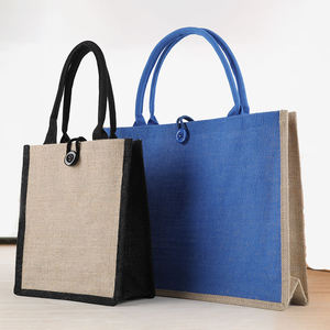 Biodegradable Jute Zipper Carry Bag for Sustainable Packaging - Product Image 1