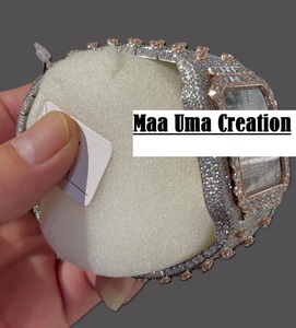 Montre analogique de luxe en acier inoxydable de style antique, mouvement mécanique MIYOTA, design classique, diamants Moissanite, automatique - Product Image 2