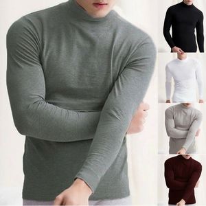 <b>Men's</b> Solid Color Knitted <b>Turtleneck</b> <b>Sweater</b> Full Sleeve Autumn Wear 100% Acrylic Pullover Regular Fit - Product Image 3