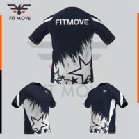 T-shirts à séchage rapide par sublimation avec impression intégrale 100 % polyester, personnalisation du logo, idéaux pour les vêtements de sport, de gym et les commandes en gros