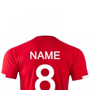 เสื้อฟุตบอลทีมสโมสรย้อนยุคแบบยูนิเซ็กซ์สั่งทำได้ บริการ OEM ผ้าโพลีเอสเตอร์ 100% แห้งเร็ว เสื้อซ้อมฟุตบอลฤดูร้อนแบบสั้น - Product Image 2