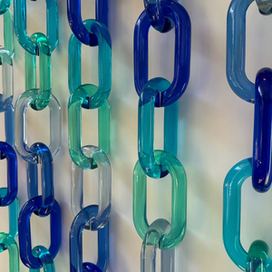 Adornos de Pared de Cadena de Madera Modernos Hechos a Mano, Decoración del Hogar Personalizada, Brillante, Mate, Adorable, Colgante, Estilo Art Deco, 4 Piezas - Product Image 1