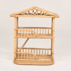 Elegante Casa de Muñecas de Ratán, Juguete Decorativo, Regalo de Cumpleaños, Mini Casa Creativa para Niños, Juego de Roles - Product Image 1