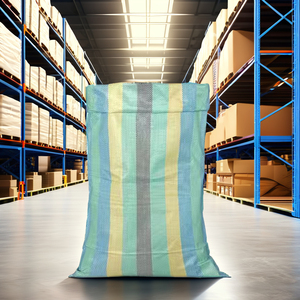 ถุงพลาสติก PP ทอหลากสีสำหรับบรรจุแป้งข้าวและปุ๋ยในแอฟริกาขนาด100กก. 50กก. 25กก. - Product Image 6