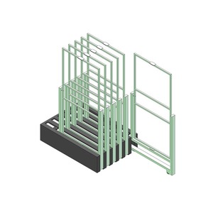 Porte-vêtements japonais coulissant et rotatif – Organisateur de présentation à étagère flottante pour bureau et intérieur - Product Image 1