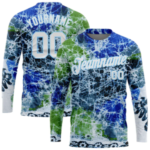 Camisa de Pesca de Manga Larga para Hombre con Estampado Geométrico, Protección Solar UPF 50, Secado Rápido, 100% Poliéster, Top Deportivo para Adultos - Product Image 5