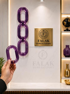 Cadena Decorativa de Resina Colorida para Colgar en la Pared, Adorno Artístico para el Hogar, Sala de Estar, Dormitorio y Decoración de Hoteles de Lujo - Product Image 2