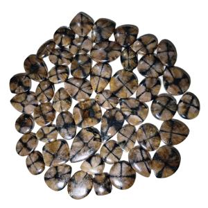 จี้ควอตซ์ธรรมชาติขัดเงาคริสตัลคาโบชองสีน้ำตาลอัญมณีหลวมเครื่องประดับของขวัญคริสต์มาสตกแต่ง 20-45 มม.8-12 ก - Product Image 1