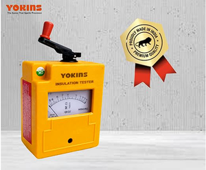 Testeur d'isolation analogique professionnel Yokins à commande manuelle haute précision 1000V 200M |   5% |   Protection IP55 |   Très résistant |   1 an - Product Image 6