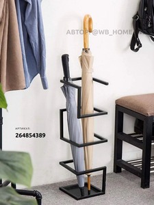 Porte-parapluies moderne en acier inoxydable, autoportant, à capacité unilatérale, structure sans cadre, pour la décoration intérieure et le rangement - Product Image 5