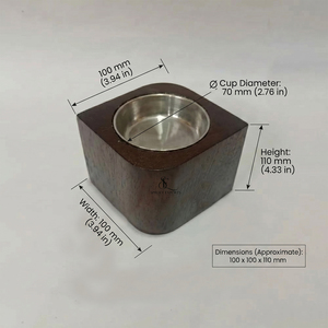 Modern Wooden <b>Bakhoor</b> Burner Unique Leaf Shape Arabic <b>Oud</b> Incense Holder Block With Removable Silver Metal Cup For Incense Use - Product Image 4
