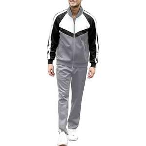Ensemble de survêtements pour hommes, 2 pièces, survêtements de sport à fermeture éclair intégrale, ensembles de survêtements de jogging pour hommes - Product Image 1
