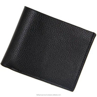 Dompet pria desain kustom dompet koin pria ramping gaya santai dompet pria kulit cokelat vertikal