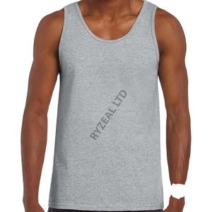 100% camisetas sin mangas para hombres de calidad superior Chaleco de verano informal cómodo hecho de algodón ligero diseño elegante - Product Image 5