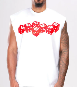 Débardeur à manches courtes pour homme, 100% coton blanc uni, impression numérique personnalisée du logo de la marque, taille plus - Product Image 2