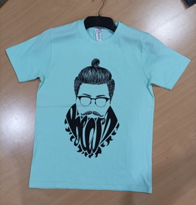 Camiseta de Hombre con Estampado Nuevo Diseño, Estampado Puff, Bordado Mixto, Manga Corta, Ajuste Holgado, Transpirable, Informal - Product Image 2