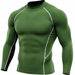 Rashguard MMA de haute qualité, coupe compressive, tissu respirant, séchage rapide, coupe confortable, idéal pour le sport. - Product Image 3
