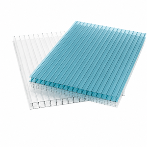 Plaque <span class=keywords><strong>alvéolaire</strong></span> en <span class=keywords><strong>polycarbonate</strong></span> Bakway découpée sur mesure, installation facile, plaque PC creuse pour puits de lumière - Product Image 1