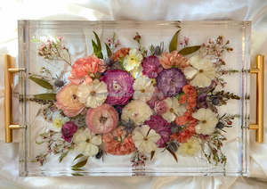 Ensemble de sous-verres de plateau de service en résine plaqué à la main à 3 niveaux en bois de haute qualité personnalisé Restaurant à domicile Occasions alimentaires indiennes - Product Image 2