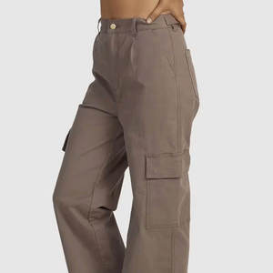 Pantalones Cargo Funcionales para Mujer, Cómodos, para Aventura, con Corte Holgado y Bolsillos Utilitarios, para Trabajo o Viaje, Servicio OEM - Product Image 3