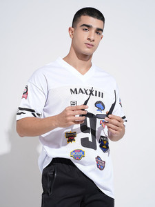 V Neck <b>Mesh</b> Football Jersey Men's Short Sleeve tshirts Breathable Sportswear Custom Sublimation Oversized T Shirts Men - Product Image 4