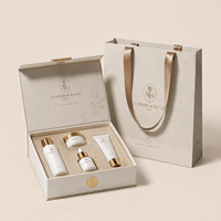 Boîtes d'emballage en papier personnalisées, boîtes cadeaux magnétiques pour cosmétiques, soins de la peau, parfums, carton rigide de luxe avec impression de logo et sacs