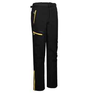 RICSA INTERNATIONAL Men's High Visibility Reflective CE Certified Polyester <b>Cargo</b> <b>Work</b> <b>Pants</b> with Orange/Black Panels and Silver - Product Image 1