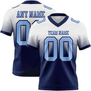 Camiseta Deportiva Blanca de Fútbol con Malla Azul Marino, Estilo Auténtico, Manga Corta, para Hombre, Rendimiento Atlético - Product Image 1