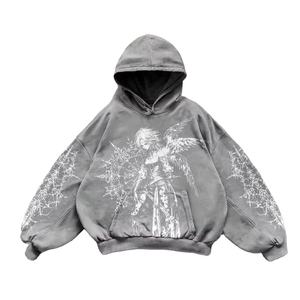 Sweat à capuche pour homme, coupe classique, 100% coton molletonné, design hivernal respirant et écologique - Marque internationale GUJ - Product Image 4