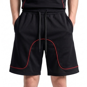 Conjunto de Camiseta y Pantalones Cortos Deportivos Ligeros para Hombre, Diseño de Bloques de Color, Transpirables, 220GSM, Poliéster y Algodón, Tejido de Punto, Ropa Casual - Product Image 5