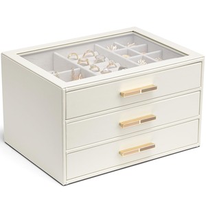 Caja de Joyería de Madera de Bambú al por Mayor |   Almacenamiento Ecológico |   Acabado Natural - Product Image 3