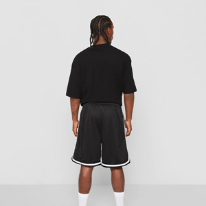 Colección de Pantalones Cortos Deportivos Negros de Malla para Hombre, con Cordón en la Cintura, para Baloncesto, Entrenamiento y Deportes - Product Image 5