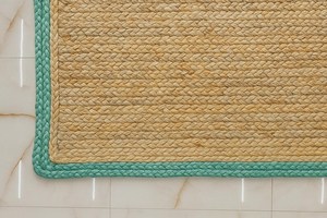 Alfombra de Yute Trenzada a Mano Estilo Boho Chic, Alfombra de Fibra Natural para Decoración Rústica del Hogar - Product Image 3