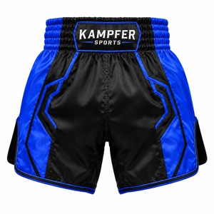 Shorts de combat Muay Thai personnalisés de haute qualité, imprimés, unisexes pour adultes, broderie sur le devant, respirants, séchage rapide, durables - Product Image 1