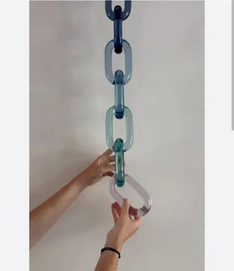 Venta Directa al por Mayor, Eslabones de Cadena de Resina Acrílica Grandes, Modernos, Ecológicos, de Color Personalizado para el Hogar - Product Image 3