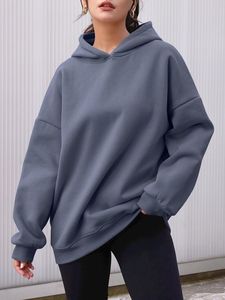Sudadera con Capucha Personalizada Ecológica para Mujer, Estilo Holgado, Tejido de Spandex/Algodón de 300g - Product Image 3