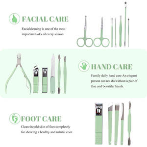 Personal Care Luxury <b>Nail</b> Clipper <b>Kit</b> 18 Piece Set Toe Finger <b>Nail</b> File <b>Nail</b> Clippers <b>Kits</b> Manicure Set - Product Image 2